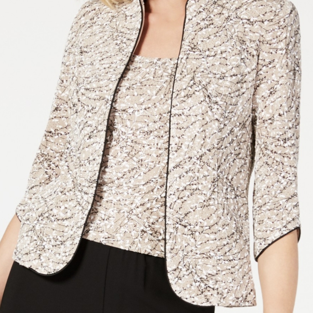 Printed Jacket and Top Set